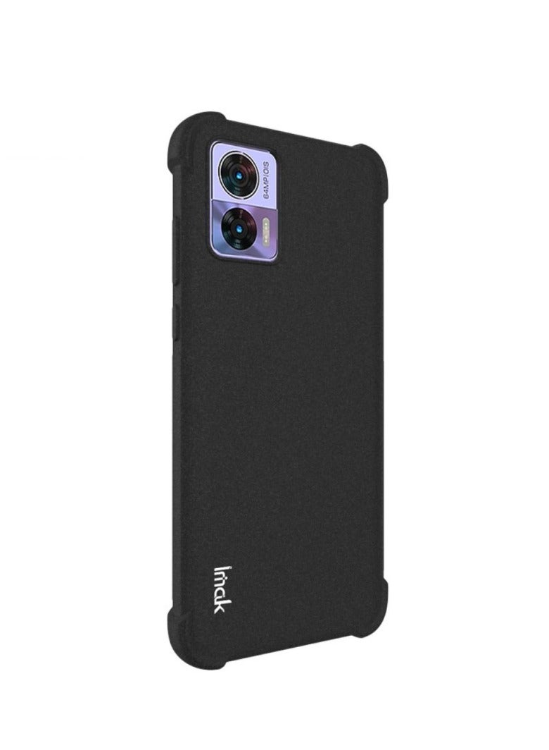 Imak For Motorola Edge 30 Neo 5G imak Shockproof Airbag TPU Phone Case(Transparent Black) - Image 3
