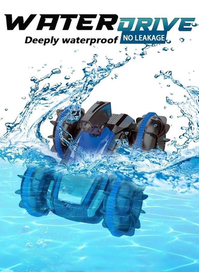 Remote Control Car RC Stunt Car Electric Toy Cars Amphibious Remote Control Car  2.4 GHz Double Side Radio Control Drift Race Car Indoor Outdoor All Terrain LED Lights - Image 4