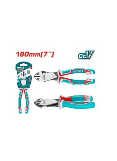 TOTAL Total Heavy Diagonal Cutting Pliers 7" | Heavy-Duty Cr-V Steel for Tough Cuts | Comfortable Two-Color Handle | Ideal for Electrical and Mechanical Work  - Image 1