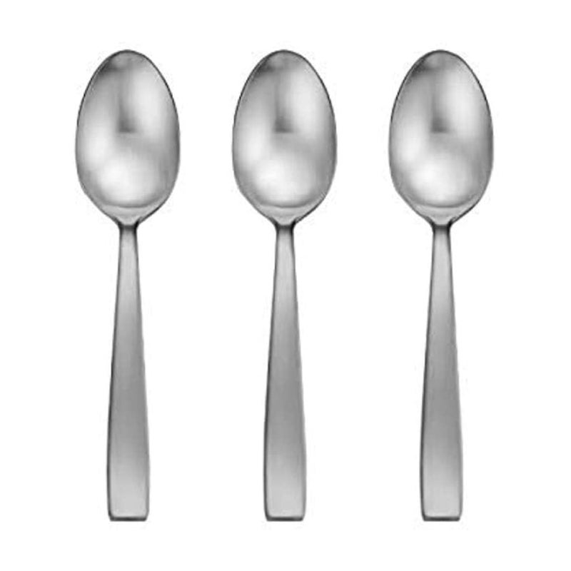 Oneida Everdine Everyday Flatware Serving Spoon  Set Of 3  18/0 Stainless Steel  Silverware Set