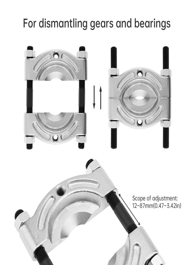 ChgImposs Heavy Duty Bearing Puller with 1/2in to 4-5/8in Jaw for Gear Pinion/Wheel Hub/Bearing Separator, Chrome-Plated Steel Splitter Tool - Image 3