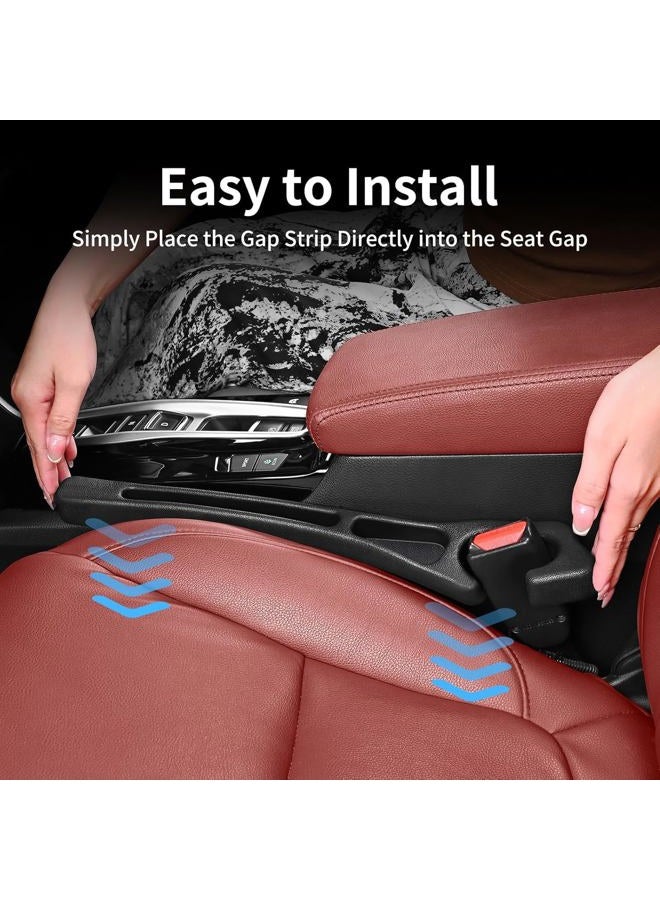 7F Car Seat Gap Filler, Organiser Between Seat and Centre Console, Universal Car Accessories, Fit SUV Truck Storage Beige - Image 4