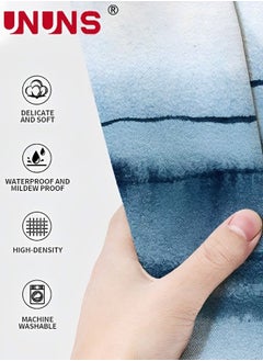 Ocean Waves Shower Curtains,Shower Curtain For Bathroom,Stripe Abstract Modern Waterproof With Hooks,180x180cm - pzsku/ZD537F42748C7D6D76BEEZ/45/_/1670895710/a21ce273-6361-4fbd-9f2c-d2e85c881da9