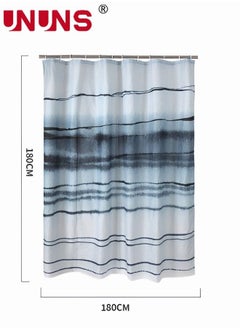 Ocean Waves Shower Curtains,Shower Curtain For Bathroom,Stripe Abstract Modern Waterproof With Hooks,180x180cm - pzsku/ZD537F42748C7D6D76BEEZ/45/_/1670895710/ff06b93f-4a60-43c0-bee8-cfea749e9e3b