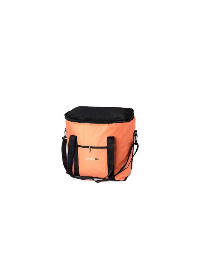 Piece Lunch Bag Square Set Without Bag 33*27*40 cm-Orange