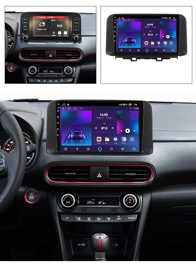 Vierex Fit Hyundai Kona Car Stereo Kona Android Screen 2017-2019 With Apple Carplay Android Auto Wireless WiFi DSP FM&AM BT AHD Camera Included Fast Interface (4+32GB Carplay 8CORE) - Image 2