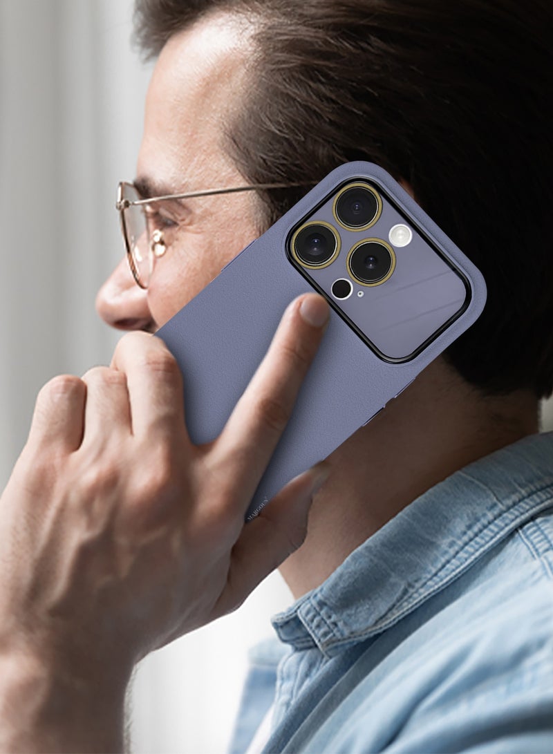 Hard Silicone Case Cover for Apple iPhone 14 Pro - Cover with Camera Protection Bumper - Auto Focus Design - Purple - Image 3