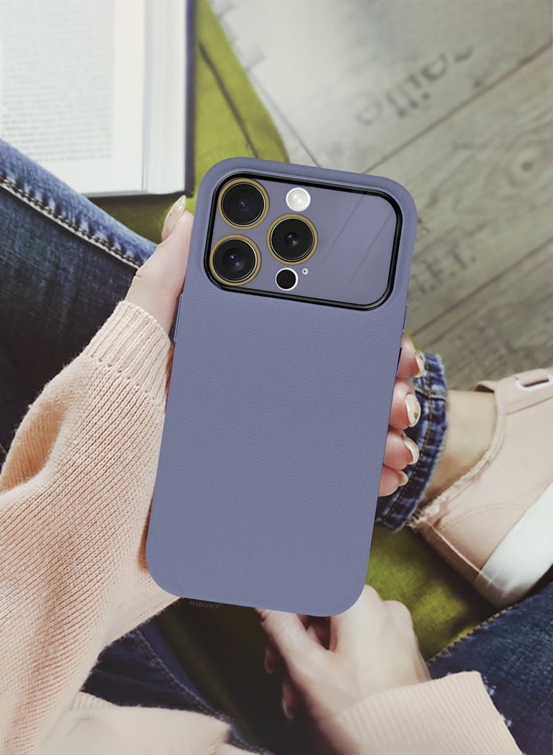 Hard Silicone Case Cover for Apple iPhone 14 Pro - Cover with Camera Protection Bumper - Auto Focus Design - Purple - Image 5