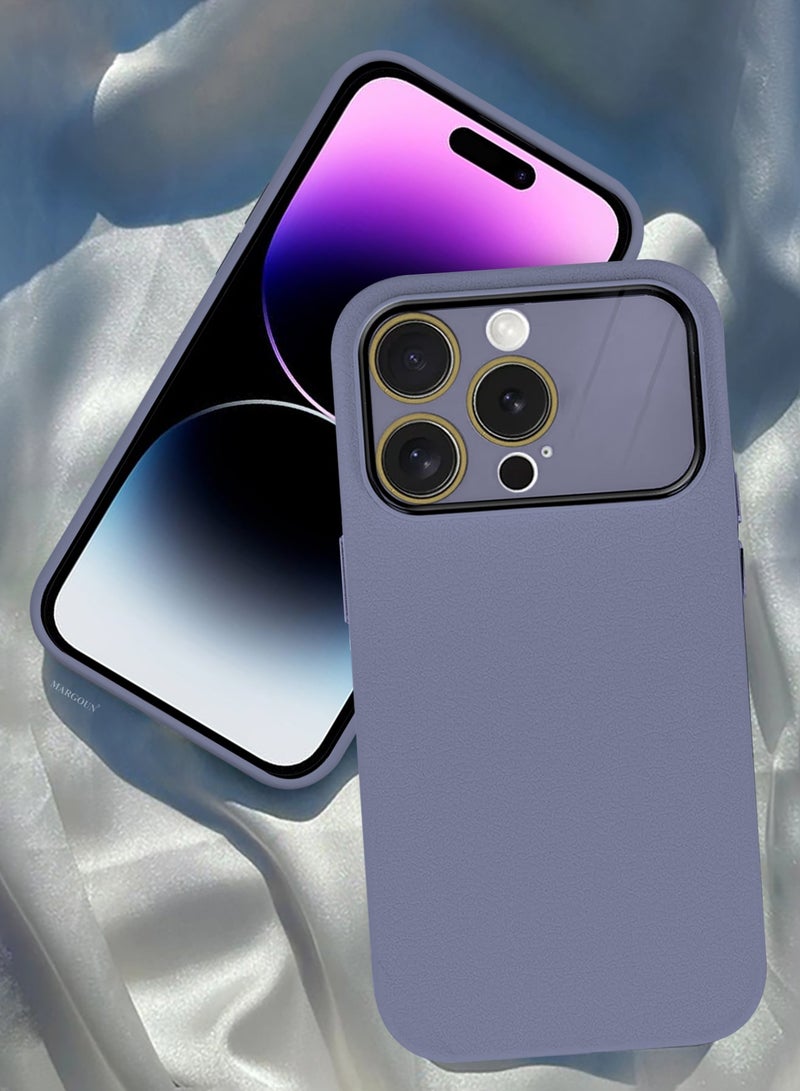 Hard Silicone Case Cover for Apple iPhone 14 Pro - Cover with Camera Protection Bumper - Auto Focus Design - Purple - Image 4