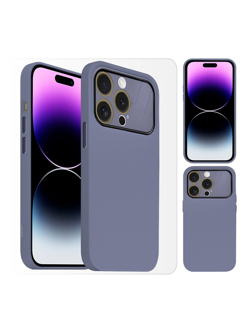 Hard Silicone Case Cover for Apple iPhone 14 Pro - Cover with Camera Protection Bumper - Auto Focus Design - Purple - Image 1