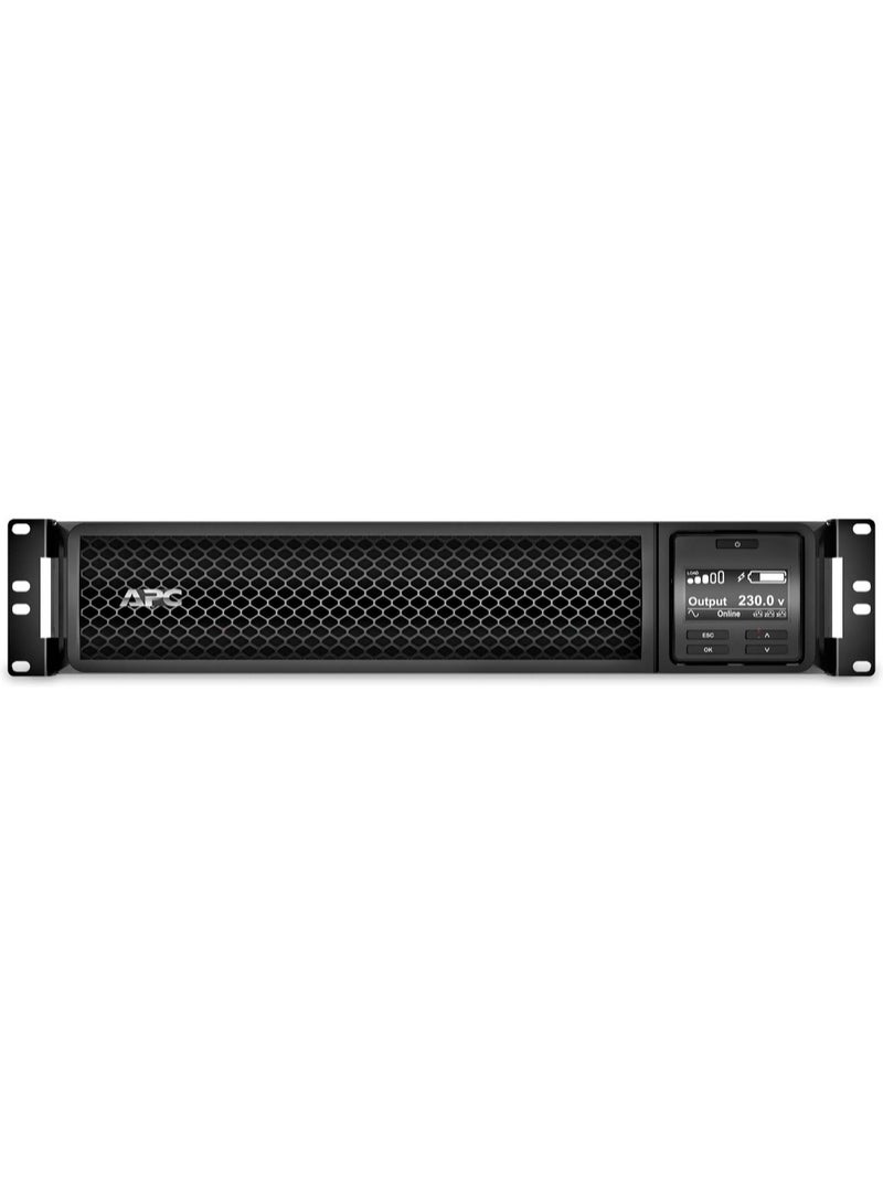 APC Smart-UPS SRT3000XLI 3000VA/2700W Rackmount UPS (Renewed) | 230V Input/Output | USB & Serial Ports | LCD Display | Lead-Acid Battery | Fully Tested with New Battery | 10-Month Battery & 1-Year Service Warranty - Image 1