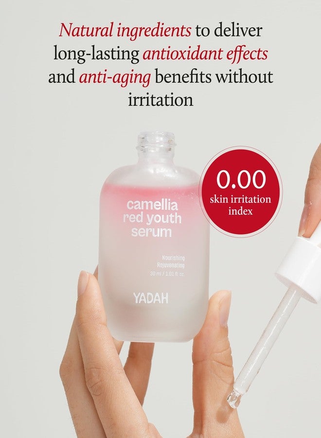 YADAH Camellia Red Youth Serum, Wrinkle care & Firming care Facial Serum with Bakuchiol and Camellia Oil, Hydrating & Skin Defense Treatment, For All Skin Types, 1.01fl oz - Image 5