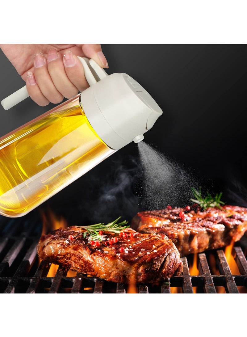 SYOSI Oil Spray Bottle, 15.2oz/450ml Olive Oil Sprayer, BBQ Cooking Spray Bottle, Portable Oil Dispenser Mister for Cooking Air Fryer BBQ, Grilling, Baking, Salad - Image 2