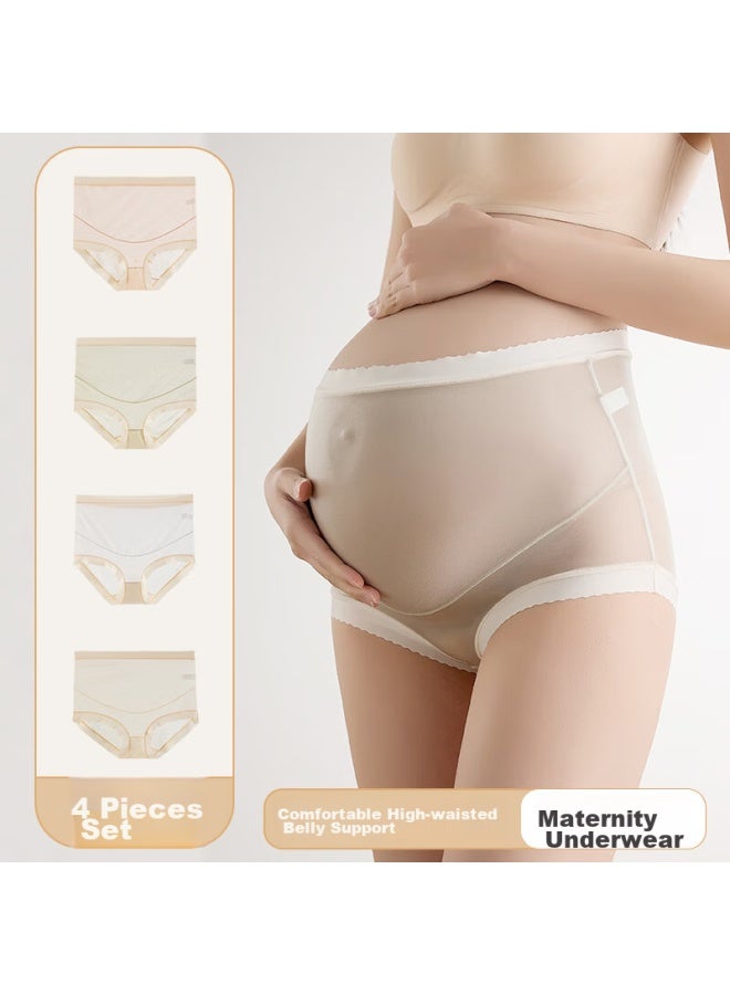 Madallo Modal Maternity Underwear, High-waist, Silk-like, Seamless, Comfortable, Breathable, Belly Support Shorts, For Early, Mid, And Late Pregnancy - Image 2