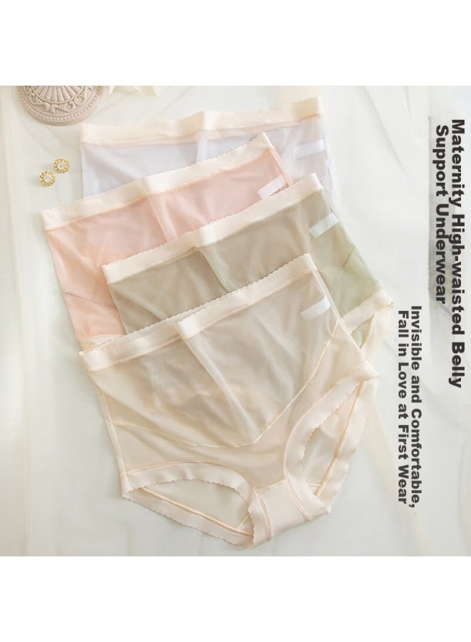 Madallo Modal Maternity Underwear, High-waist, Silk-like, Seamless, Comfortable, Breathable, Belly Support Shorts, For Early, Mid, And Late Pregnancy - Image 3