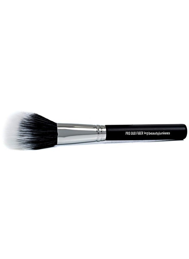 Beauty Junkees Domed Blush Bronzer Brushbeauty Junkees Duo Fiber Contour Brush For Contouring Sculpting Highlighting Blending Buffing With Powder Cream Liquid Cosmetics Synthetic Vegan Makeup Brushes  - Image 1