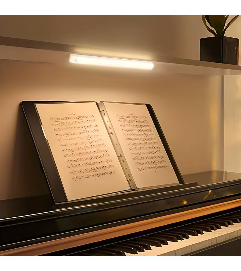5 عبوات من أضواء LED تعمل بالحركة بحجم 10 سم (3.9 بوصة) ضوء أبيض شحن مغناطيسي عبر USB تحكم ذكي في الإضاءة سهل التركيب لغرفة النوم المطبخ خزانة الملابس - Image 2