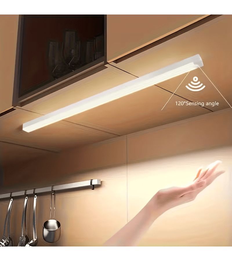 5 عبوات من أضواء LED تعمل بالحركة بحجم 10 سم (3.9 بوصة) ضوء أبيض شحن مغناطيسي عبر USB تحكم ذكي في الإضاءة سهل التركيب لغرفة النوم المطبخ خزانة الملابس - Image 4