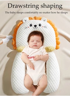 DUNISO Family Nursing Pillow, Baby Head Shaping Pillow, Anti-Spit-Up Ramp Pillow With Safety Fence, Anti-Roll Baby Pillow, Height-Adjustable Anti-Breastfeeding Nursing Pillow, Anti-Reflux, Anti-Choking And Anti-Spilling Milk, 2 In 1 Crib Wedge Pillow And Non-Slip Foot Pad For 0-6 Months Boys And Girls, Summer Breathable Shaping Pillow For Soothing Sleep  - Image 2