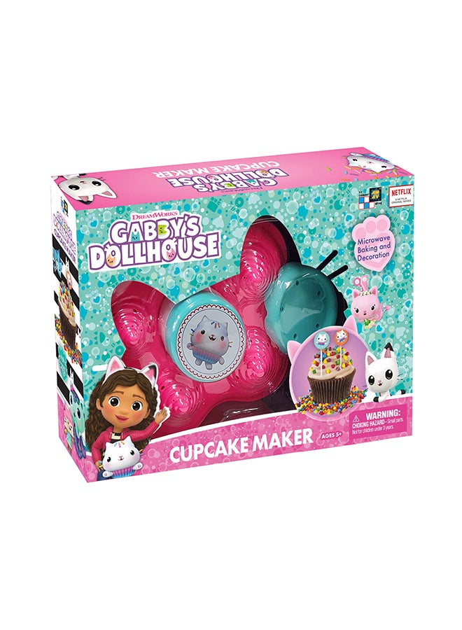 Gabby's Dollhouse Dollhouse Cupcake Maker Microwave Baking And Decoration - Image 1