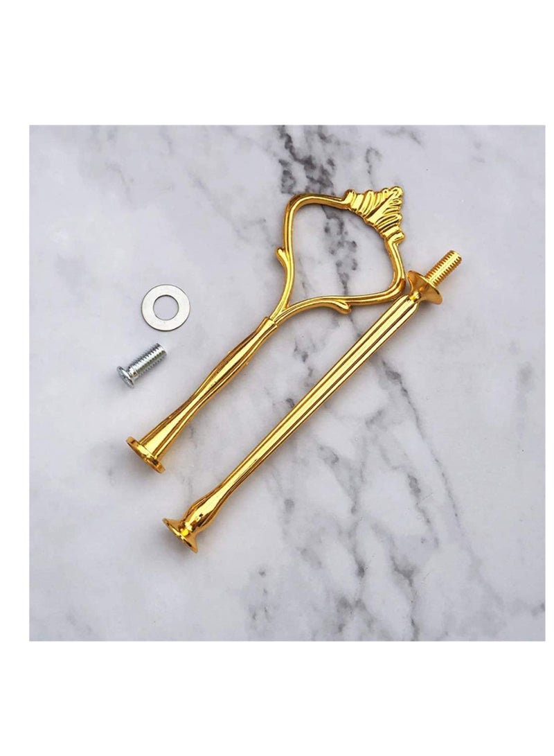 SOLARAE 2 Tier Cake Stand Resin Tray Molds, Epoxy Resin Casting Mold with 2Pcs Crown Brackets, DIY Silicone Mold for Making Cupcake Dessert Platter Serving Stand, Silicone Cake Resin Tray Mold (Round) - Image 5