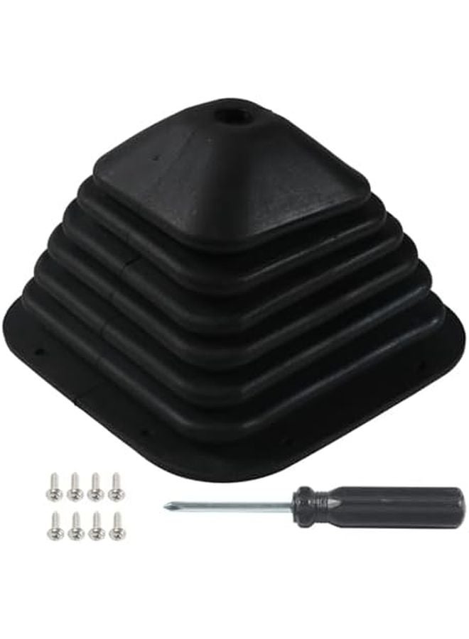 Black Gear Shift Boot Sleeve Protector Enhances Vehicle Interior Protection - Image 2