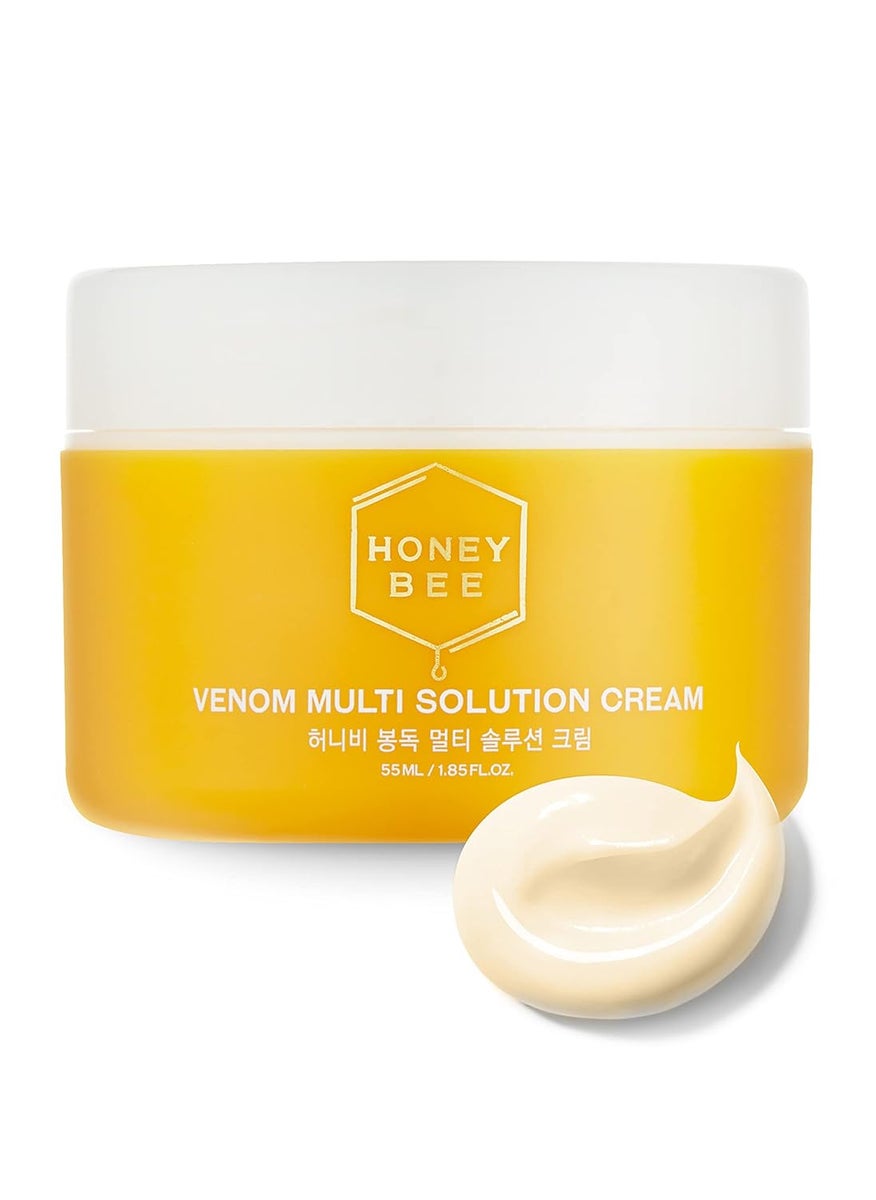 TRUE ISLAND Honey Bee Venom MultiSolution Cream  AllInOne Daily Face Moisturizer for Sensitive Skin  Hydrating Face Cream wBee Venom  Korean Moisturizer Face Cream 185 fl oz 