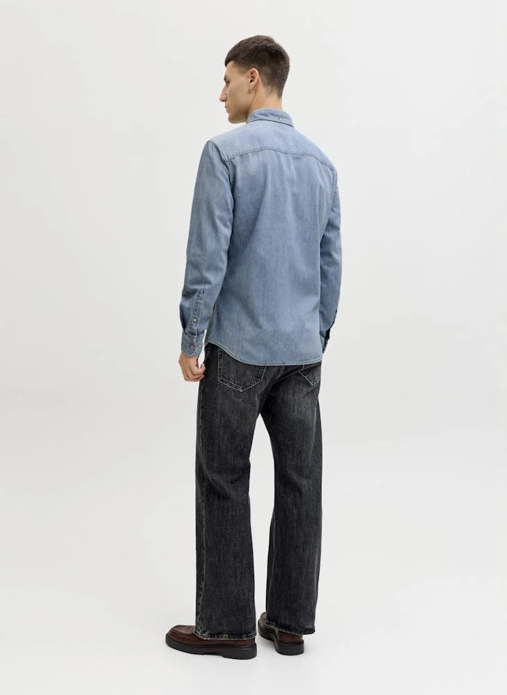 JACK & JONES Casual Long Sleeve Denim Shirt