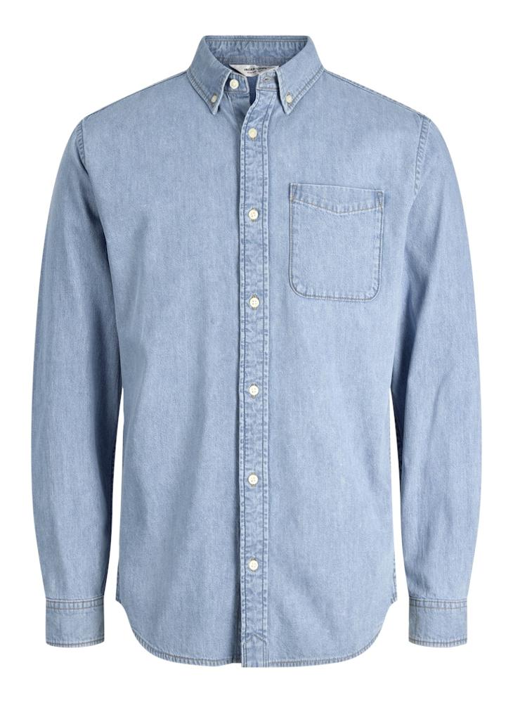 JACK & JONES Casual Long Sleeve Denim Shirt - Image 5