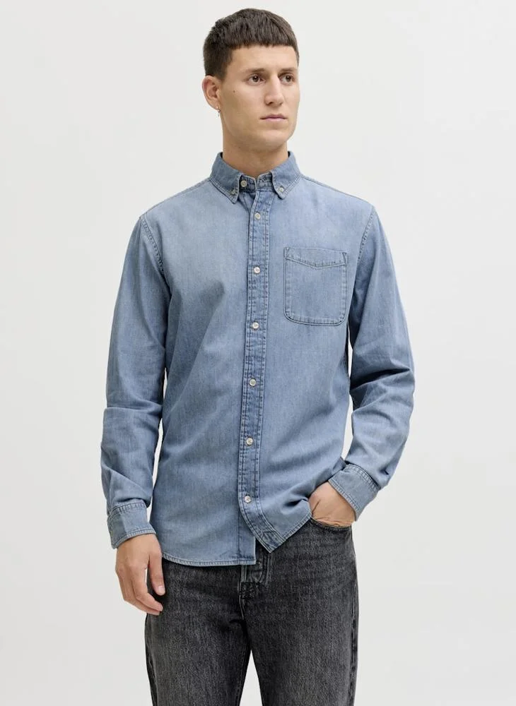 Casual Long Sleeve Denim Shirt