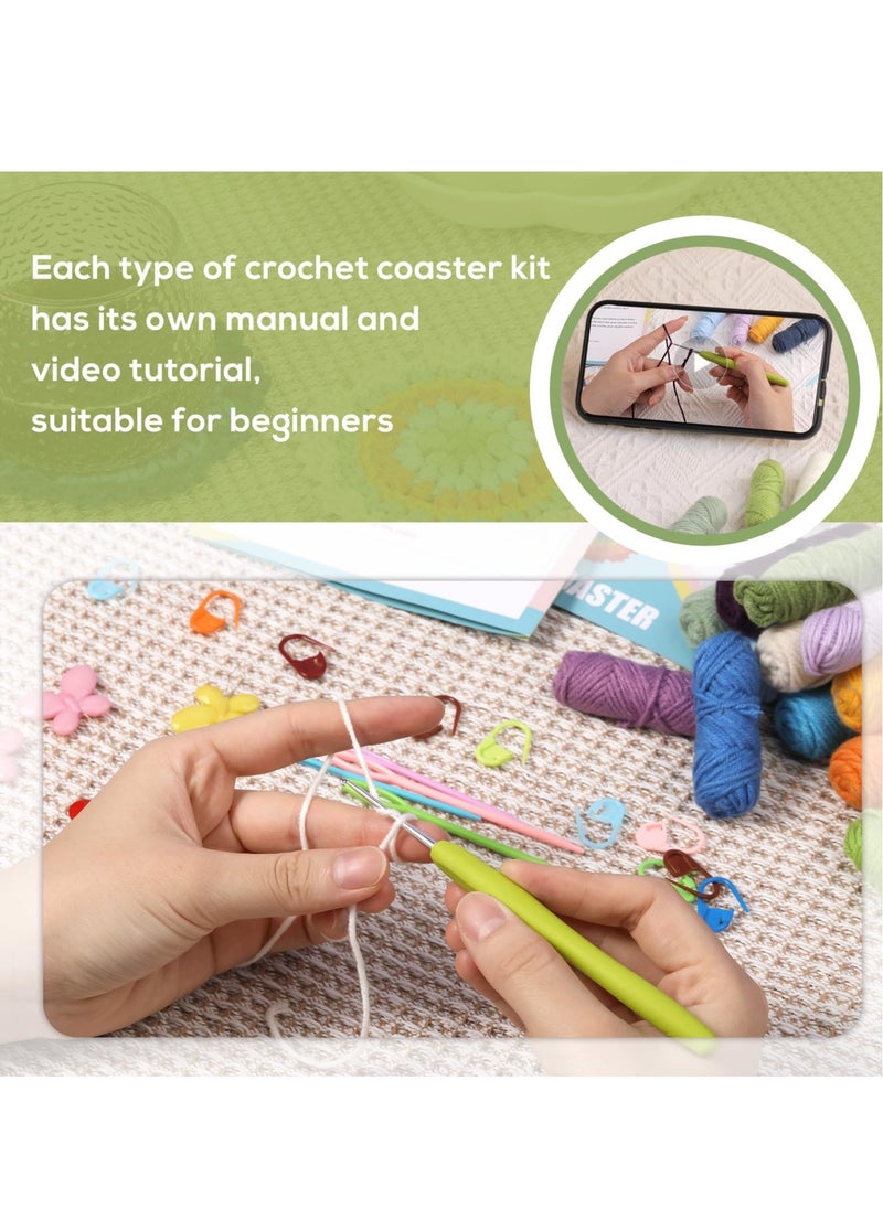 Excefore - Crochet Kit for Beginners, Flower Crochet Kit for Kids and Adults, Step-by-Step Video Tutorials, Suitable for Starters Adult Kids Instruction and Video Tutorials - Image 1