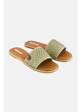 REFRESH Women Slip On Flats, Green  - Image 1
