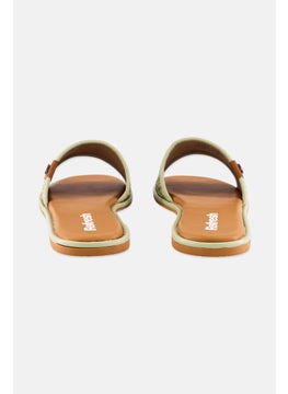 REFRESH Women Slip On Flats, Green  - Image 2