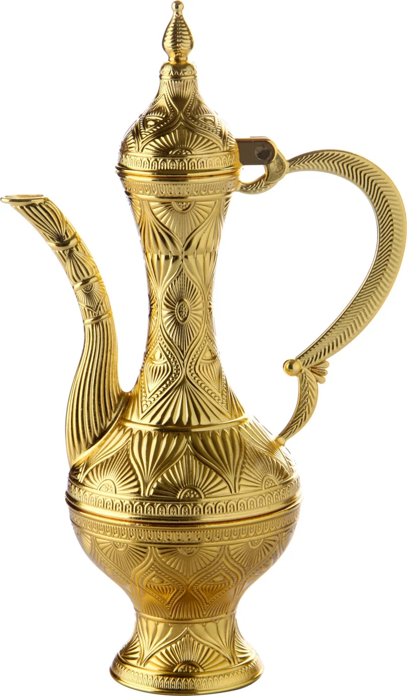 İhvan Ihvan Gold Color Decorative Zamzam Set 8 Piece Cup Serving Set