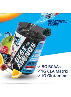 BPI SPORTS Best Aminos Bcaa Powder Post Workout & Glutamine Recovery Drink With Branched Chain Amino Acids For Hydration & Recovery For Men & Women Fruit Punch 25 Servings  - Image 4