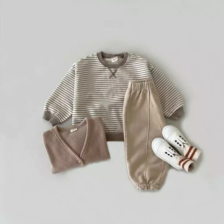 Kids Korean Style Autumn Jacket Khaki (spot)  - Image 1