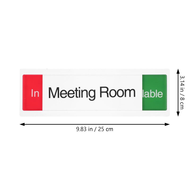Acrylic Sliding Meeting Room Door Sign Occupied Vacant Privacy Indicator For Office Conference Room Display - Image 3