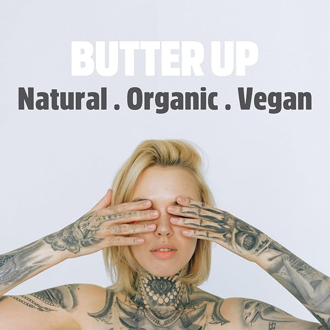 Butter Up Tattoo Aftercare Heals Brightens Tattoos Vegan Natural Organic Cruelty Free Rich Creamy Body Butter 100ml - Image 5