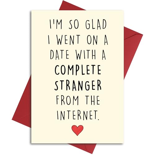 Cheerin Funny Anniversary Card with Envelopes - Humorous Love Cards for Him and Her - Romantic Card for Husband, Wife, Fiance, Boyfriend and Girlfriend - Hilarious Birthday Gift 5x7 Inch - Image 1