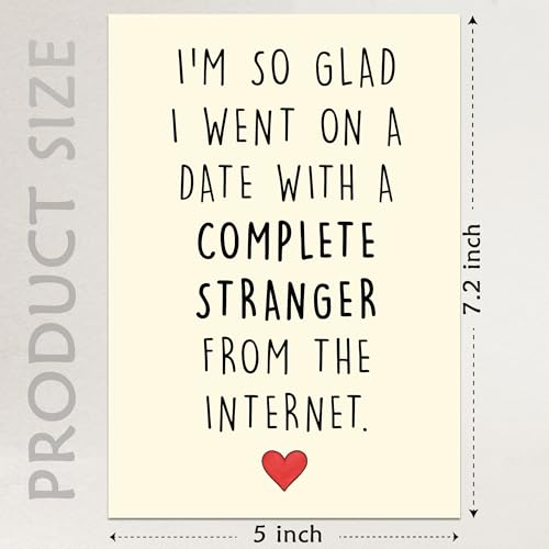 Cheerin Funny Anniversary Card with Envelopes - Humorous Love Cards for Him and Her - Romantic Card for Husband, Wife, Fiance, Boyfriend and Girlfriend - Hilarious Birthday Gift 5x7 Inch - Image 3