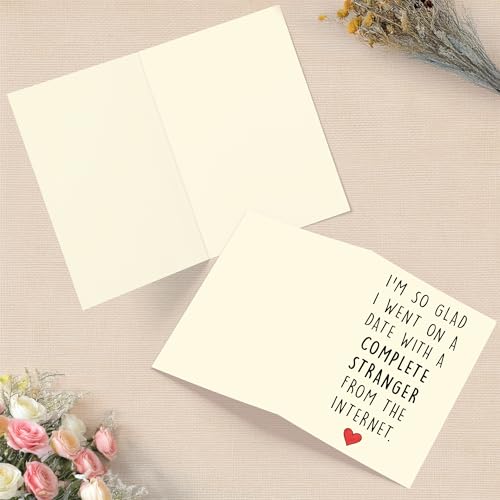 Cheerin Funny Anniversary Card with Envelopes - Humorous Love Cards for Him and Her - Romantic Card for Husband, Wife, Fiance, Boyfriend and Girlfriend - Hilarious Birthday Gift 5x7 Inch - Image 5