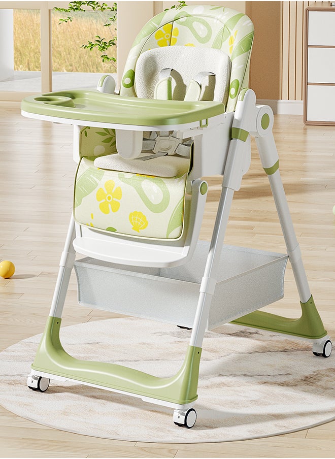 kiddoz - Dining Baby High Chair - Green - Image 1