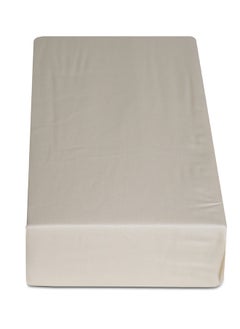 Cannon Cannon Fitted Sheet Single 1Pc Plain Ivoryc  - Image 1