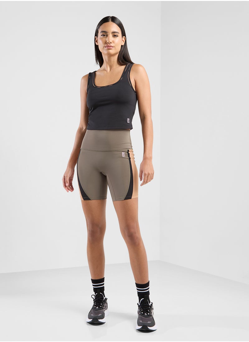 P.E Nation 7" Headline Bike Shorts  - Image 1