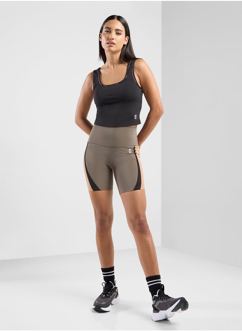P.E Nation 7" Headline Bike Shorts  - Image 4