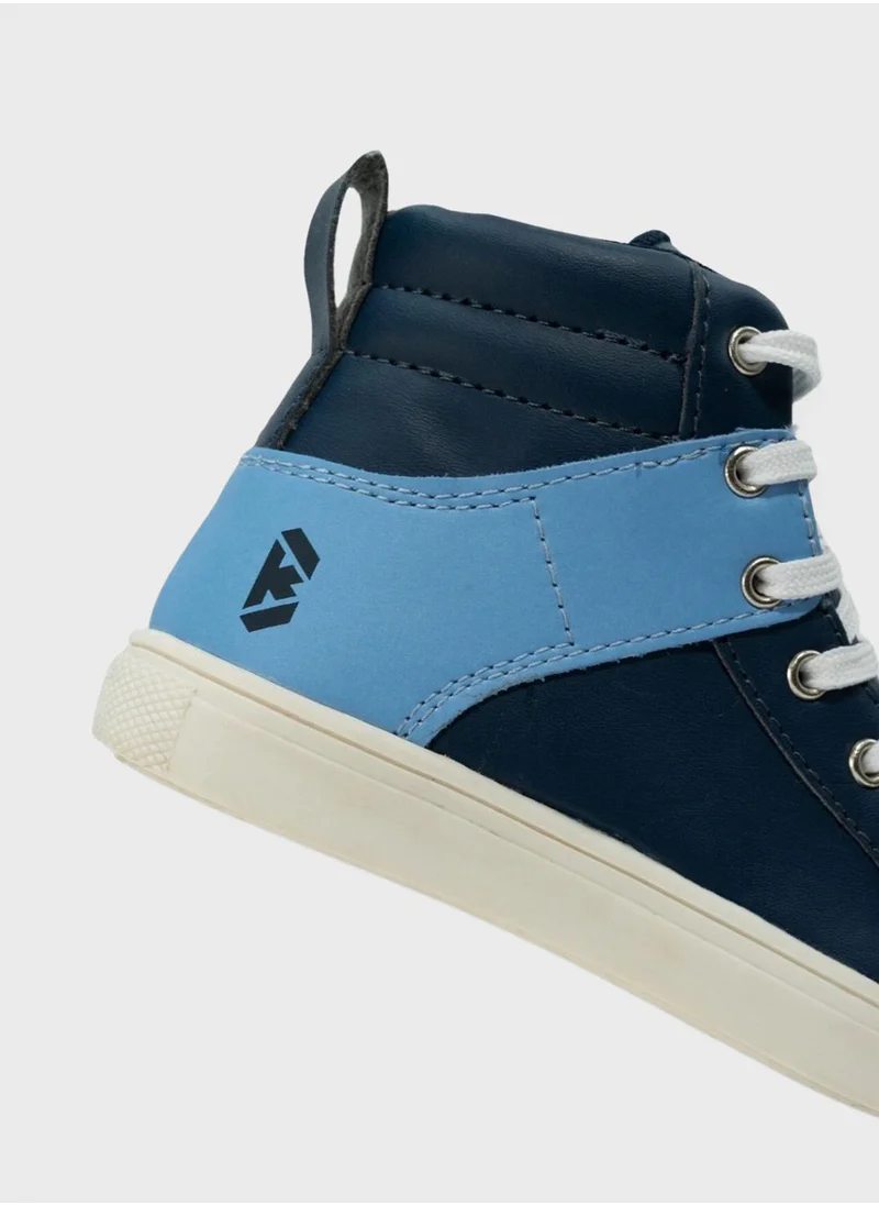 بولد اند كو Kids Gabriella High Top Lace Up Sneakers