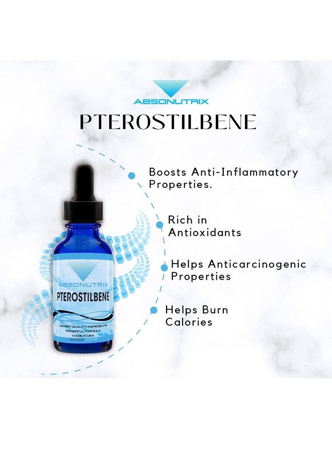 Absonutrix Pterostilbene 300 mg, 4 Fl Oz Liquid Drops, 200 Potent Servings, High Bioavailability, Third-Party Tested, Quick Absorption, GMP-Certified, Non-GMO, Cruelty-Free Products, Made in USA - Image 5