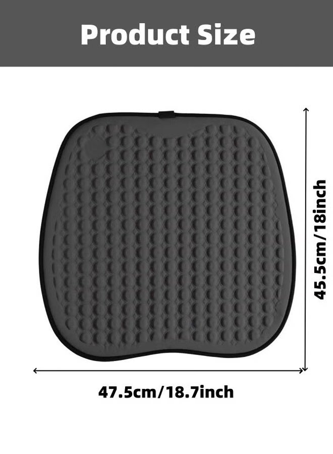 Generic Car Seat Cushion Cooling Seat Cushion  Breathable Car Seat Cushion Gel Seat Cushion Summer Cooler Car Seat Pad  Suitable For All Car Seats Home Office Black - Image 2