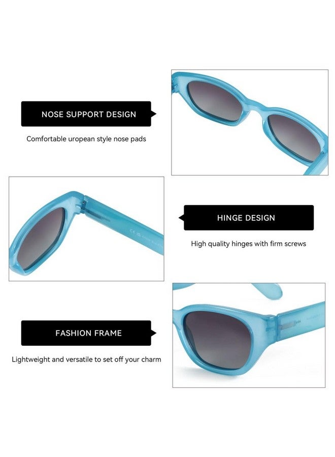 ZENOTTIC Trendy Narrow Rectangle Sunglasses For Women Small Fashion Polarized Cat Eye Sun Glasses Uv400 Protection - Image 4