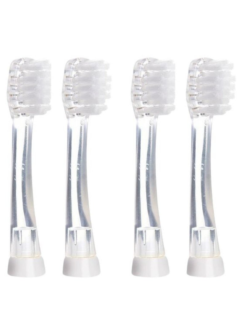 Brush-Baby Baby Sonic Electric Toothbrush Replacement Heads | LED Light | Pack of 4 | 18–36 Months - Image 2